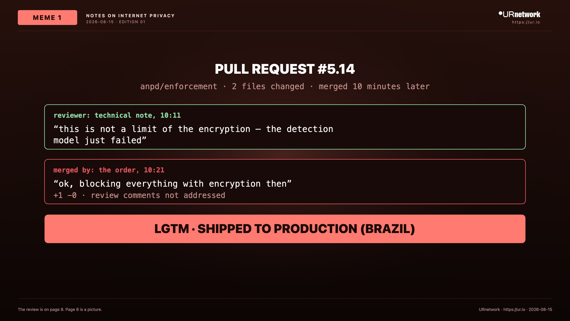 Comic: The Regulator Wrote Encryption Into The Ban
