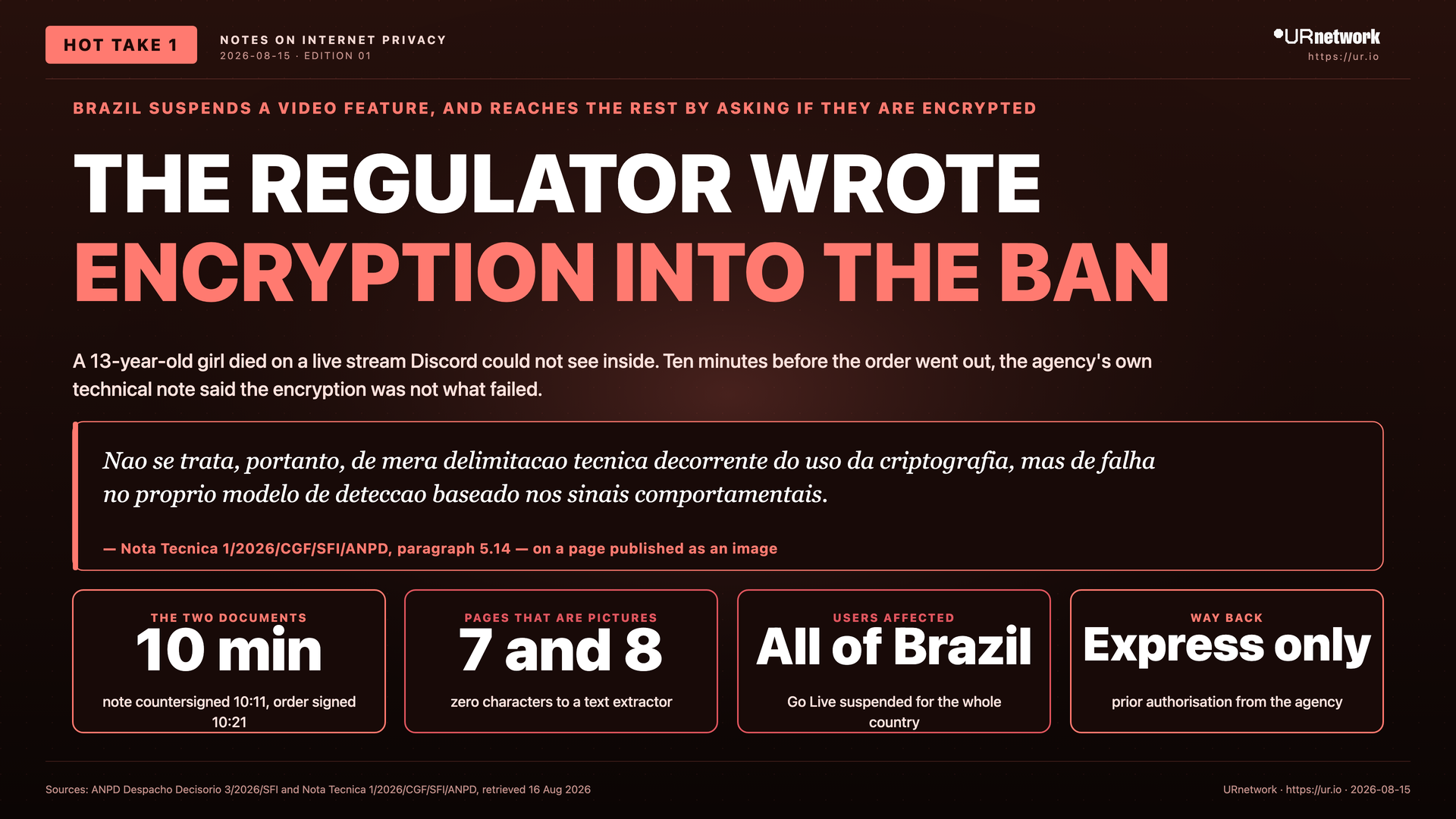 The Regulator Wrote Encryption Into The Ban